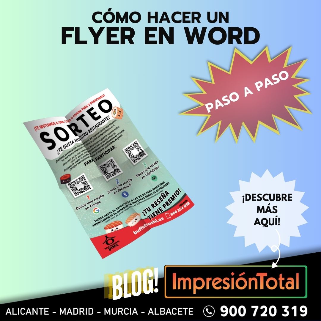 Cómo hacer un flyer en word