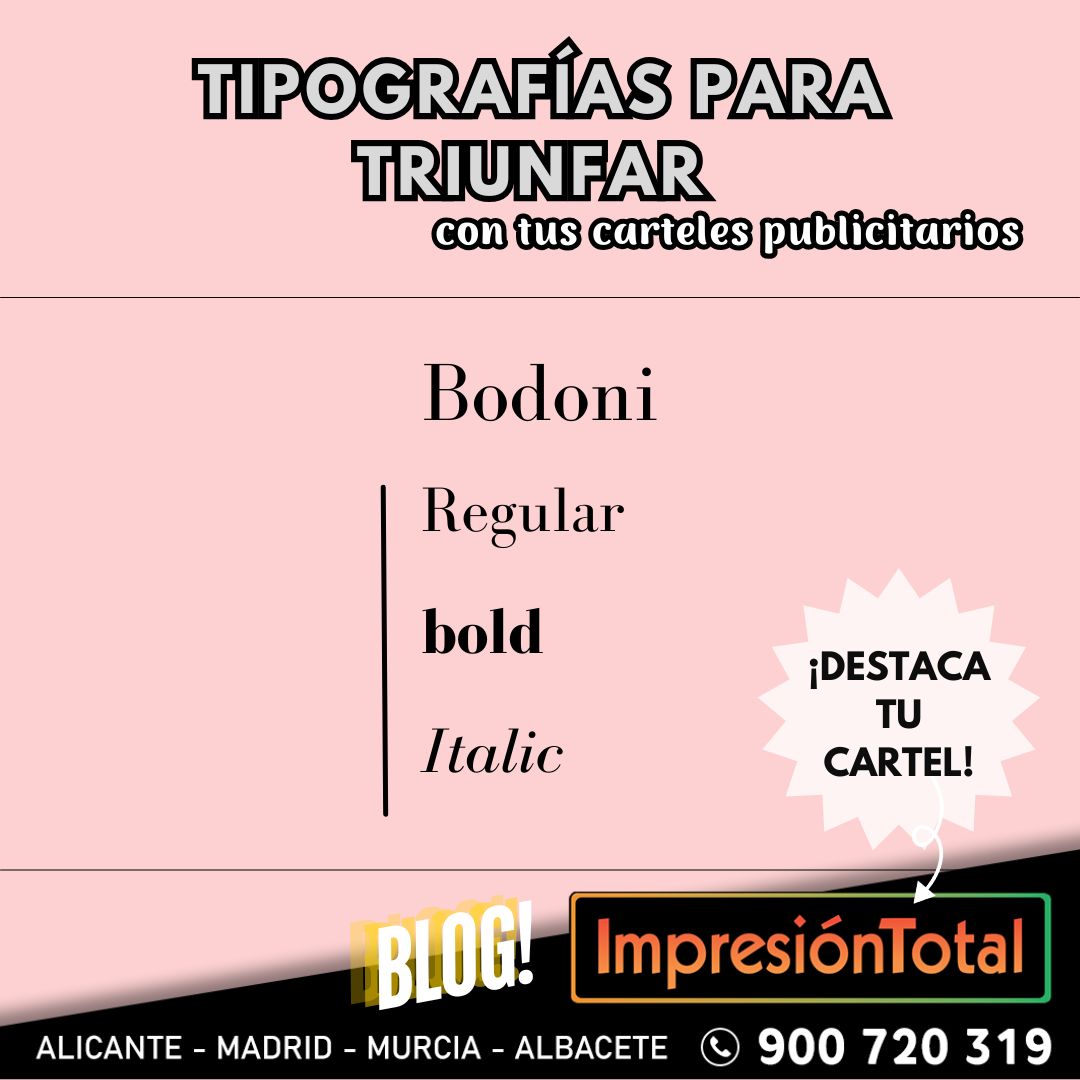 Tipografías para triunfar con tus carteles publicitarios