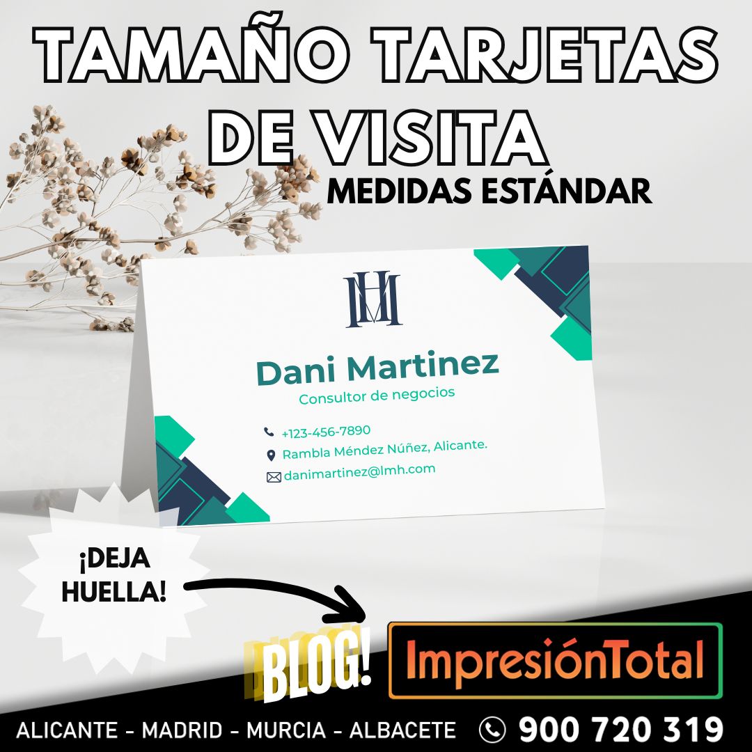 Tamaño estándar de una tarjeta de visita
