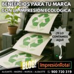 Beneficios para tu marca con la impresión ecológica