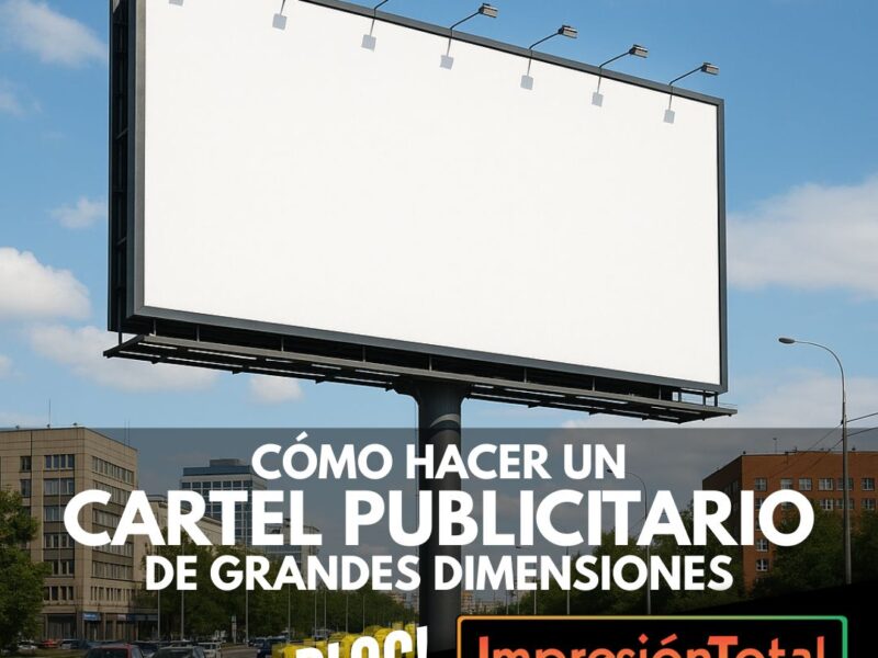 Cartel publicitario de grandes dimensiones